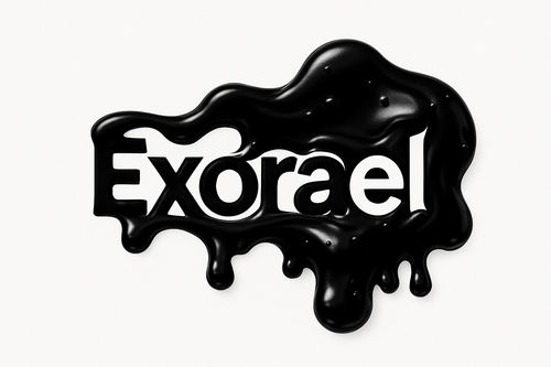 Creak a black slime logo for a brand named Exorael